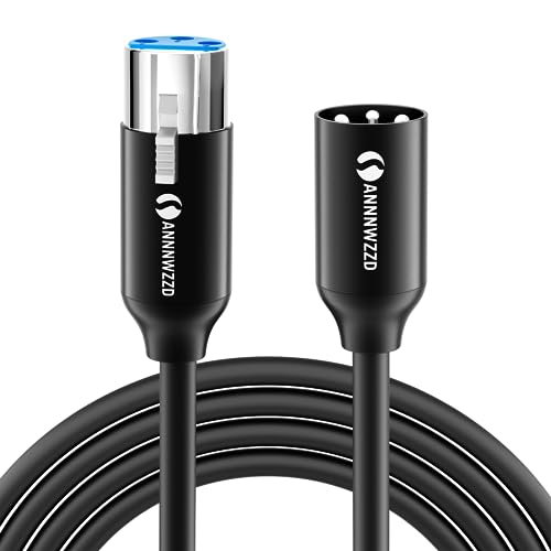ANNNWZZD XLR Kabel, Mikrofonkabel Stecker auf Busche XLR Cable für Mikrofon, Verstärker, Mischpult oder Lautsprechersystem 15m von ANNNWZZD