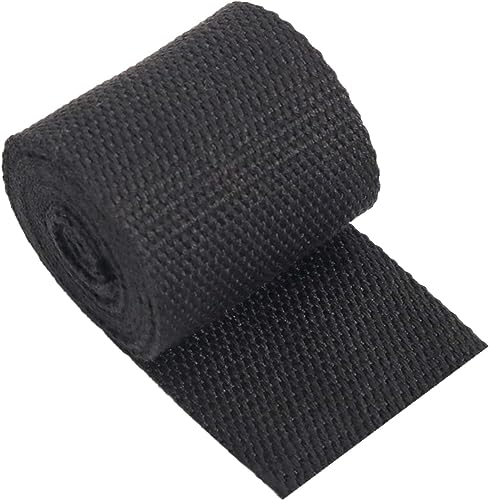 Gurtband aus Nylon, 25 mm, 38 mm, 20 mm, 50 mm breit, Polster-Gurtband for Taschen, 10 Yards/Los (Farbe: Rot, Größe: 50 mm/10 Yards) (Farbe: Weiß, Größe: 20 mm/10 Yards) (Color : Black, Size : 38MM/ von ANNURA