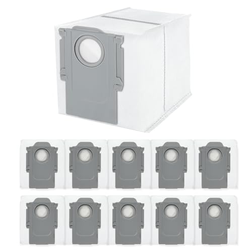 ANOMM 12 Stück Staubbeutel für Roborock Qrevo Pro/Qrevo MaxV/Qrevo S/Qrevo Master/S8 Max Ultra Roboter Staubsauger Selbstreinigungsstation, Ersatz-Staubsaugerbeutel mit Großer Kapazität von ANOMM