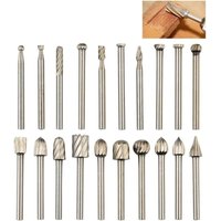 20-teiliges Rotationsfräser-Set, Wolframkarbid-Fräser, Dremel-Fräser mit 3 mm Schaft für Heimwerker-Holzarbeiten, Schnitzen, Gravieren, Bohren 20-teiliges Rotationsfräser-Set, Wolframkarbid-Fräser, Dremel-Fräser mit 3 mm Schaft für Heimwerker-Holzarbeiten, Schnitzen, Gravieren, Bohren von ANPVIZ