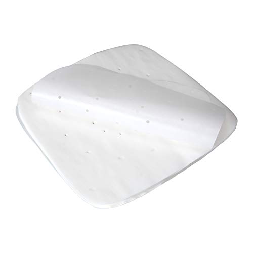 Air-Fritteuse Pergamentpapier (25,4 x 25,4 cm), quadratisch, kompatibel mit XXXL Air Fritteuse, perfekt für 6,8 QT/7,6 QT/8,5 QT/9,5 QT oder größere Fritteusen (weiß) von ANQIA