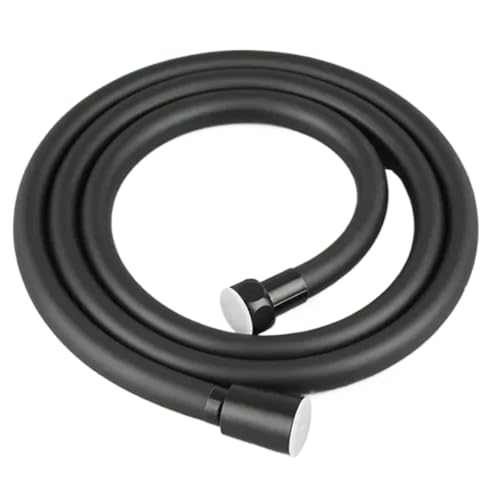1,5/2,0/3,0/4,0 M Hochdruck-Brauseschlauch Sanitär for Badezimmerzubehör PVC Flexibler Hand-Anti-Wicklungs-GI/2-Universalschlauch FüR Badarmaturen(Black,300cm) von ANQKYO