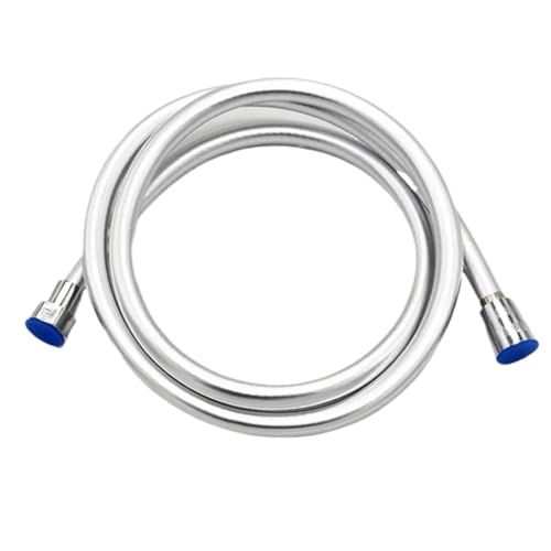 1,5/2,0/3,0 M Hochdruck-Brauseschlauch Sanitär for Badezimmerzubehör PVC Flexibler Hand-Wickelschutz GI/2 Universalschlauch FüR Badarmaturen(Sliver,300cm) von ANQKYO