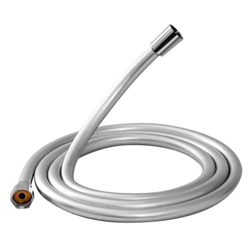1,5/2,0 M Hochdruck-Brauseschlauch Sanitär for Badezimmerzubehör PVC Flexibler Hand-Anti-Wicklungs-GI/2-Universalschlauch FüR Badarmaturen(2.0m) von ANQKYO