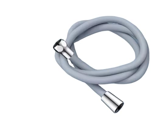1,5/2,0 M Latex Duschkopf Schlauch Flexible Rohr Hochdruck Silikon Leistungsstarke Tap Wasserhahn Toilette Badezimmer Zubehör FüR Badarmaturen(Light Grey,1.5M) von ANQKYO