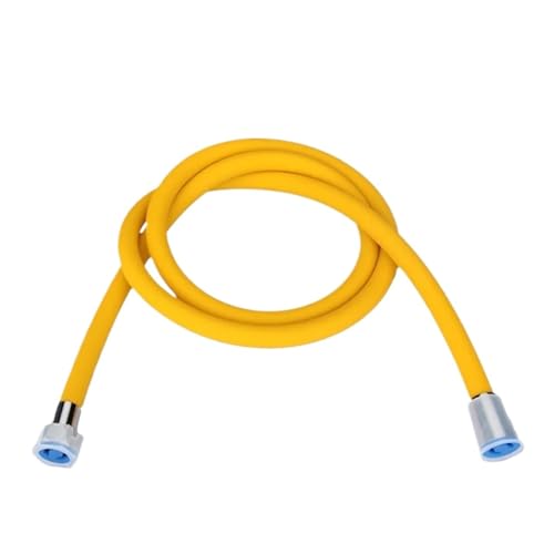 1 STÜCK Brauseschlauch Verdicktes explosionsgeschütztes Silikon-Warmwasser-Regenduschrohrgewinde Vierfarbig FüR Badarmaturen(Yellow) von ANQKYO