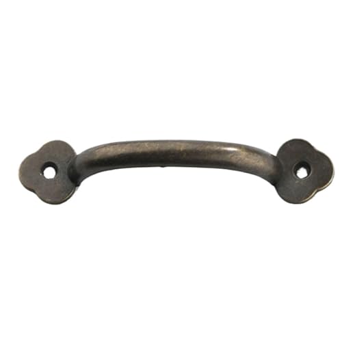 10 Pcs Antike Tür Griffe Bronze Schublade Zieht Kleiderschrank Schmuck Box Möbel FüR KüChe(102mm-Bronze) von ANQKYO