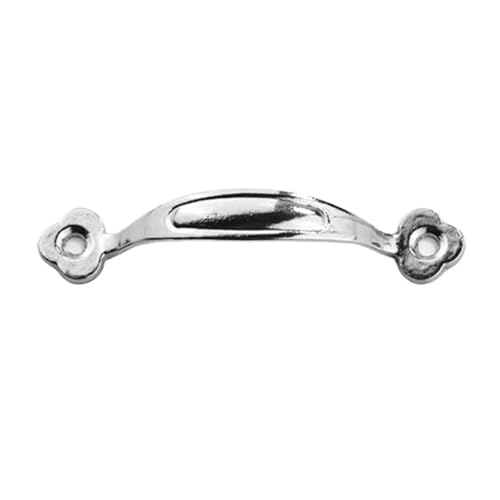 10 Pcs Antike Tür Griffe Bronze Schublade Zieht Kleiderschrank Schmuck Box Möbel FüR KüChe(79mm-Silver) von ANQKYO