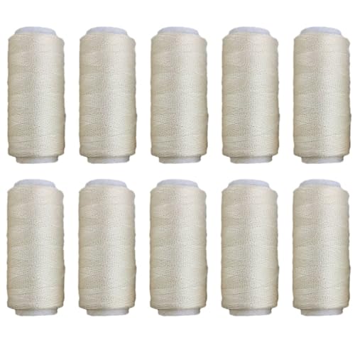 10 Stück Haushalts-Baumwollfadenrollen aus nicht leicht brechender Nähmaschine for Sticksets, Nähen und Basteln FüR Basteln(Light meat pink) von ANQKYO