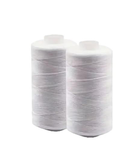 10-teiliges Nähgarn-Set aus Polyesterfäden for Sticksets, Nähen und Basteln FüR Basteln(WHITE) von ANQKYO