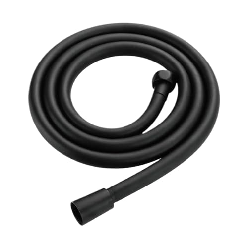 150 cm Duschschlauch, Badezimmer-Armatur, PVC-weiches Badewannenrohr, Duschrohr, Wasserleitung, Badezimmer-Zubehör FüR Badarmaturen(Black) von ANQKYO