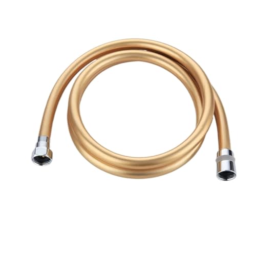 1PC 1,5 m Dusche Schlauch Sanitär Hochdruck PVC Flexible Handheld Anti Wicklung GI/2 Universal for bad Zubehör FüR Badarmaturen(Yellow) von ANQKYO