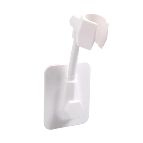 2 Stück 360-Grad-Duschkopfhalter, verstellbare Badezimmer-Duschhalterung for Badewanne, Duschstangenhalter, Halterungskopf, haftet stark an der Wand FüR Badezimmer(White) von ANQKYO