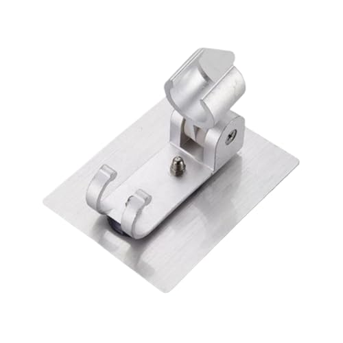 2 Stück Duschhalter Perforationsfreier Schlauchsitz Aluminium Dusche Duschkopf Verstellbarer Sprinklerhalter mit Haken Badezimmer Universal FüR Badezimmer von ANQKYO