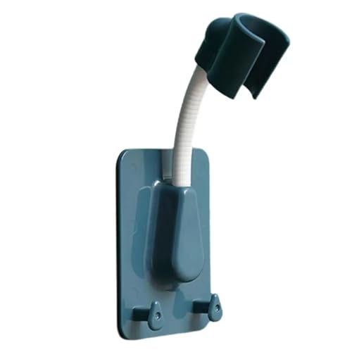2 Stück Duschkopfhalter verstellbar wiederverwendbare Zwei-Haken-Griff-Wand-Universal-Badezimmer mit drehbarer Halterung FüR Badezimmer(Blue) von ANQKYO