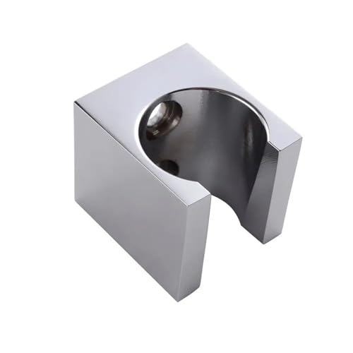 2 Stück Handbrause-Sprühkopfhalter, Halterung, Wandhalterung for Badezimmer, Handbrause, gebürstetes Nickel oder poliertes Chrom FüR Badezimmer(Silver) von ANQKYO