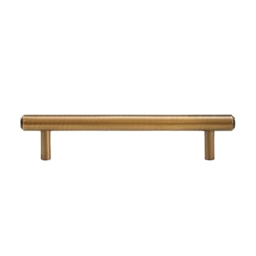 2 Stück Massiver Schrankknopf Antik Messing T-Bar Kleiderschrank Schublade Türgriff Ziehen FüR KüChe(Copper,L) von ANQKYO