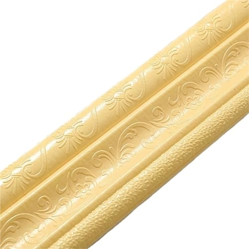 2 stücke,30 m/Rolle 3D Wand Trim Linie Sockel Grenze Selbst Klebstoff Wasserdicht Baseboard Tapete Aufkleber for zimmer Hause Dekoration FüR WäNde(Color 1) von ANQKYO