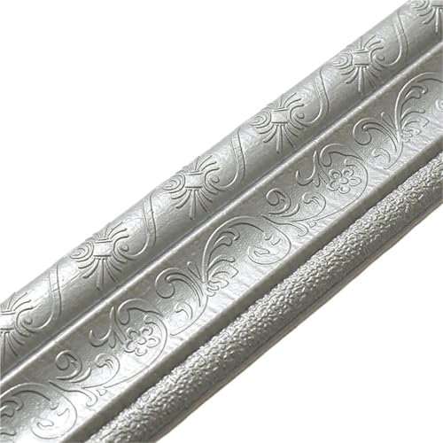 2 stücke,30 m/Rolle 3D Wand Trim Linie Sockel Grenze Selbst Klebstoff Wasserdicht Baseboard Tapete Aufkleber for zimmer Hause Dekoration FüR WäNde(Color 2) von ANQKYO