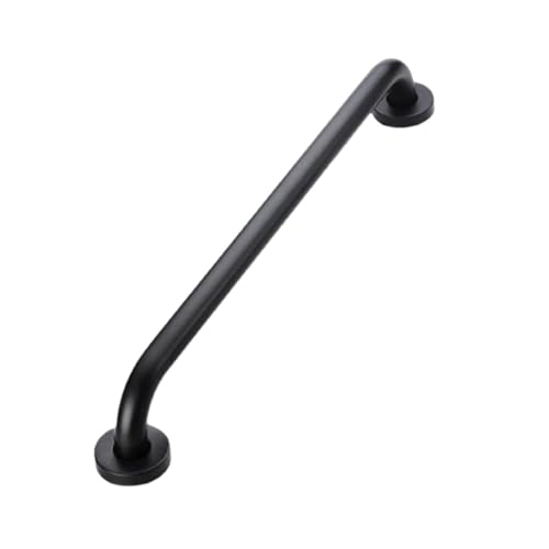 2 stücke Ältere Dusche Handlauf Handtuchhalter Edelstahl Handicap Wand Halterung Bad Haltegriff Unterstützen Wc FüR äLtere Menschen(Black,40cm) von ANQKYO