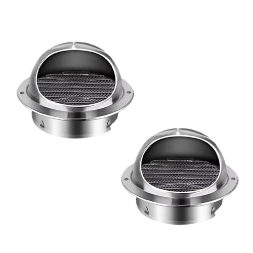 2 stücke Air Vent Runde Wand Outlet Abdeckung Ventilator Verhindert Rohr Verstopfung Lamellen Grille Blockierung FüR Rohre(100mm) von ANQKYO