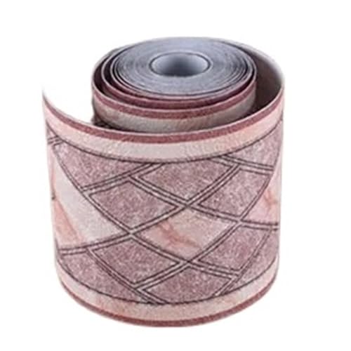 2 stücke Badezimmer 3D Taille Linie Tapete TV Hintergrund Wohnzimmer Wand Rock Rand PVC Wasserdicht Selbstklebende Dekorative Film FüR WäNde(Red) von ANQKYO