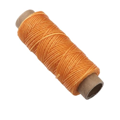 2 stücke Gewachste Gewinde Runde Leder Nähen Handwerk Nähen Threads for DIY Home Cord Werkzeug Zubehör FüR Basteln(Yellow) von ANQKYO