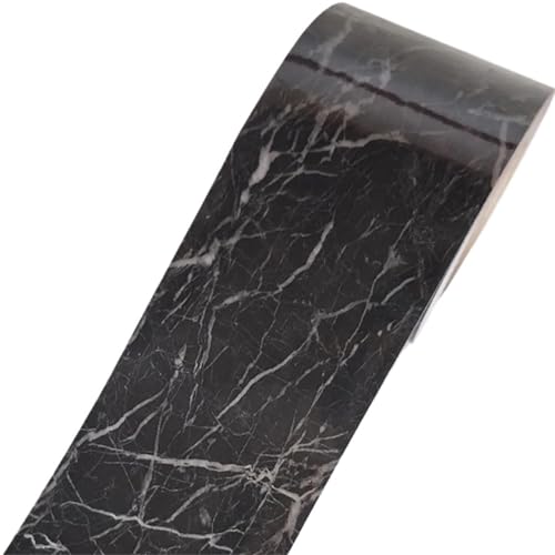 2 stücke Marmor Vinyl Taille Aufkleber Einfarbig Selbstklebende Wand Papier Grenze Badezimmer PVC Wasserdichte Holz Muster Tapete FüR WäNde(Color 5) von ANQKYO