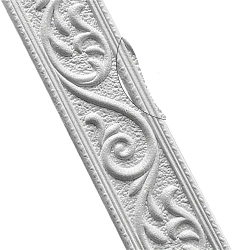 2 stücke Selbst-Adhesive Taille Sockel Linie Decor Streifen Wand Aufkleber Grenze DIY Room Hause Wasserdichte Baseboard Tapete Stick FüR WäNde(Silver gray) von ANQKYO