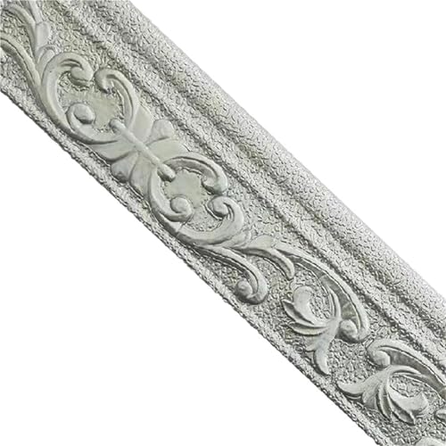 2 stücke Wand Rand Streifen Aufkleber Selbst Klebe Wasserdicht Baseboard Tapete Grenze Schlafzimmer Home Dekorationen FüR WäNde(Grey) von ANQKYO