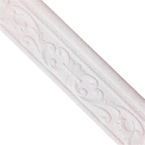 2 stücke Wand Rand Streifen Aufkleber Selbst Klebe Wasserdicht Baseboard Tapete Grenze Schlafzimmer Home Dekorationen FüR WäNde(White) von ANQKYO