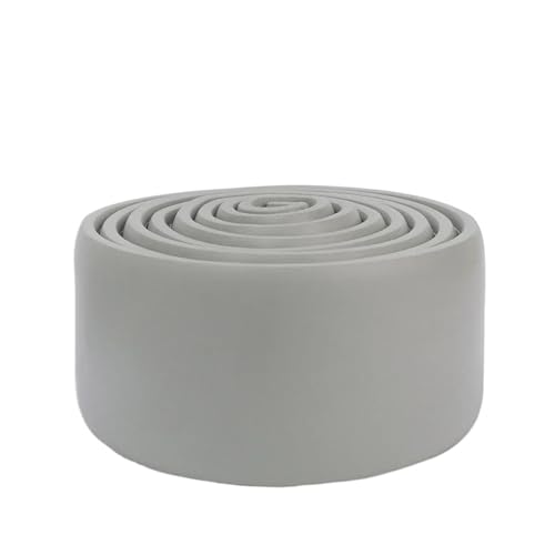 2 stücke Wasserdicht Self adhesive Sockel Linie Gehäuse 3D Wand Aufkleber Verdickt Anti-kollision Streifen Schlafzimmer Ecke Dekoration FüR WäNde(Gray) von ANQKYO