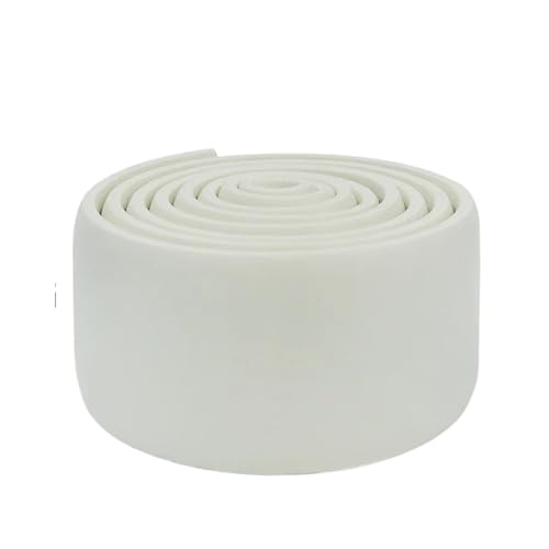 2 stücke Wasserdicht Self adhesive Sockel Linie Gehäuse 3D Wand Aufkleber Verdickt Anti-kollision Streifen Schlafzimmer Ecke Dekoration FüR WäNde(White) von ANQKYO