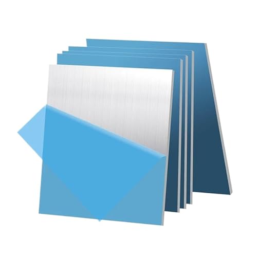 2Pcs Aluminium Blatt Metall Platte Laser Schneiden Platz Flache DIY Rahmen Alle Größen Cut FüR Den Bau(100mmx100mm) von ANQKYO