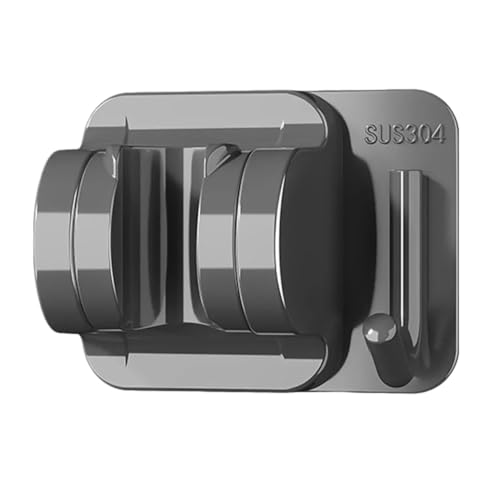 2pc Dusche Kopf Halter Halterung Wand Mit Aufhänger Haken Einstellbare Badezimmer FüR Badezimmer(Grey) von ANQKYO