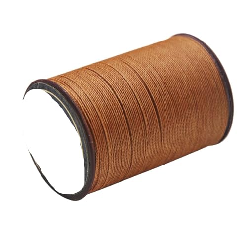 3 stücke Leder Runde Gewachste Gewinde Polyester Handwerk Nähen Linie for Stickerei Kits, & DIY FüR Basteln(Color 14,0.65mmX78m) von ANQKYO