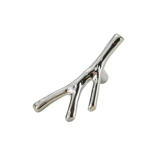 4 Pcs Küche Schrank Lagerung Griff Antike Tür Kommoden Kleiderschrank Möbel Griffe FüR KüChe(Chrome-Single hole) von ANQKYO