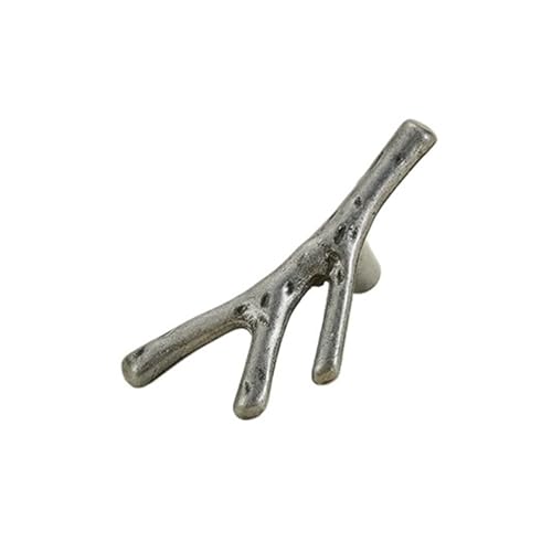 4 Pcs Küche Schrank Lagerung Griff Antike Tür Kommoden Kleiderschrank Möbel Griffe FüR KüChe(Silver-Single hole) von ANQKYO