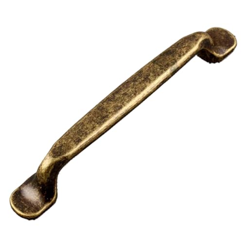 4 Stück antike Schrankgriffe Retro Küchenschrank Türknöpfe Kleiderschrank zieht Möbelbeschläge FüR KüChe(Brass 128mm) von ANQKYO