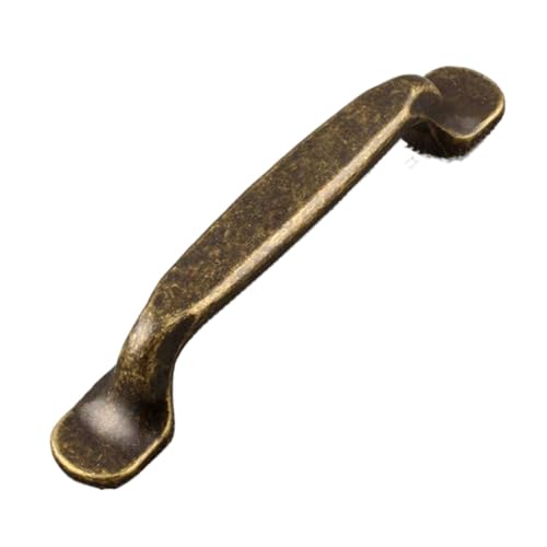 4 Stück antike Schrankgriffe Retro Küchenschrank Türknöpfe Kleiderschrank zieht Möbelbeschläge FüR KüChe(Brass 96mm) von ANQKYO