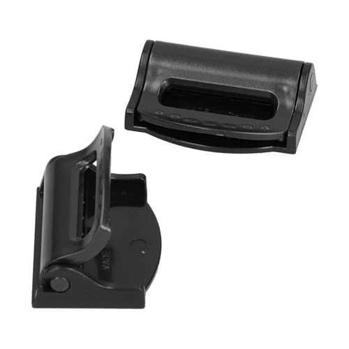 4 stücke Schulter Positioner Clip Universal Einstellbare Sicherheitsgurt Spannung Teller for Fahrer for Passagiere FüR Erwachsene(Black) von ANQKYO