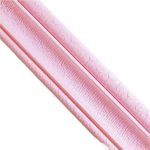 ANQKYO 2 Stück,30 m Sockelleiste Muster Tapete Dekorative Linie Dekoration Selbstklebend Wasserdicht Wohnzimmer TV Hintergrund Wandbordüre FüR WäNde(Pink) von ANQKYO