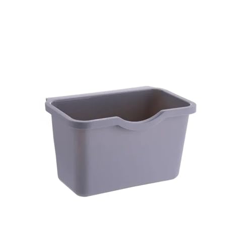 ANQKYO 2 stücke Kunststoff Korb Hängen Abfalleimer Bin Müll Kann Lagerung Box Müll Lagerung Desktop Küche Halter Schrank Tür FüR KüChe(Gray S) von ANQKYO