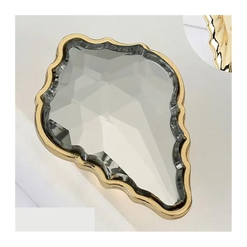 ANQKYO 4 Stück Gold Kristall Diamant Griff Küchenschrank Türgriffe Zinklegierung Schubladenknöpfe Kommode Zieht FüR KüChe(51mm single hole) von ANQKYO