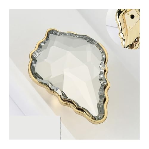ANQKYO 4 Stück Gold Kristall Diamant Griff Küchenschrank Türgriffe Zinklegierung Schubladenknöpfe Kommode Zieht FüR KüChe(66mm single hole) von ANQKYO