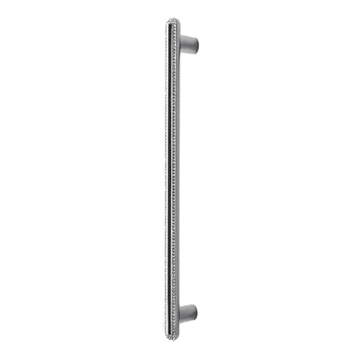 ANQKYO 4 Stück Schranktürgriffe Kristallgriff Zinklegierung Küchenschrank Kleiderschrank Zieht Schubladenknöpfe FüR KüChe(Silver,192mm) von ANQKYO
