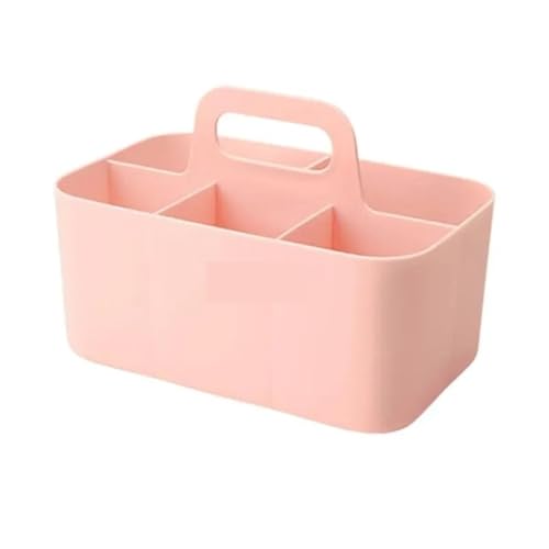 ANQKYO Schreibtisch-Organizer, 5 Fächer, Marker-Organizer mit Griff, großes Fassungsvermögen, Aufbewahrungshalter for Kunstbedarf for Kids(Pink) von ANQKYO