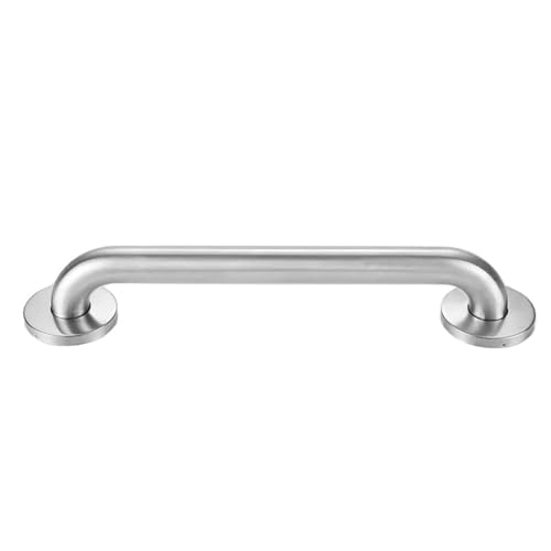 Badezimmer-Barrierefreie Handläufe, gerade Haltegriffe aus Edelstahl, wandmontierter Toiletten-Badezimmer-Haltegriff FüR äLtere Menschen(Silver A,32MM_400MM) von ANQKYO