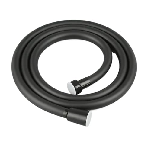 Badezimmer-Duschschlauch, Handbrause, Wasserrohr-Armaturen, Ersatz-Duschkopfschlauch FüR Badarmaturen(Black,2.0M) von ANQKYO