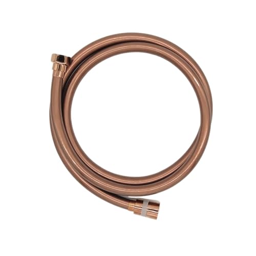 Badezimmer PVC Flexibler Duschschlauch WC Bidet Handbrauseschlauch 150CM FüR Badarmaturen(Rose Gold) von ANQKYO